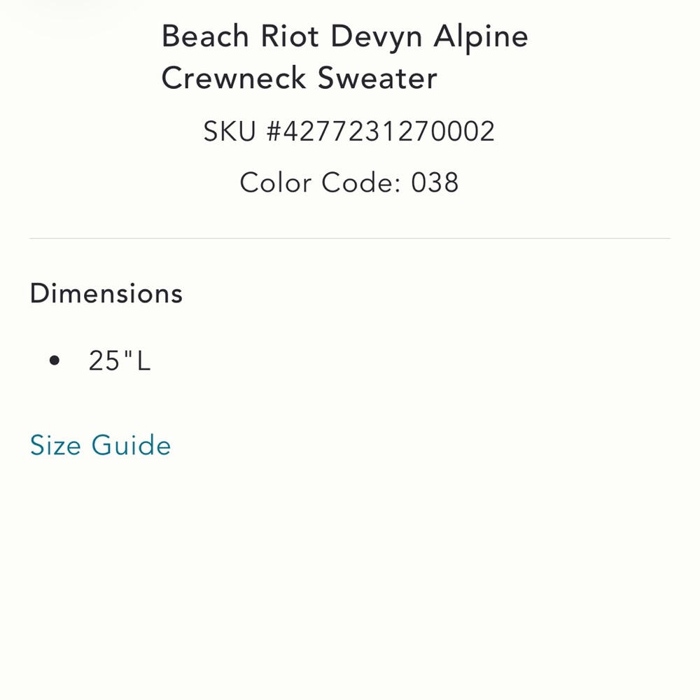 Beach Riot NWT various Devyn Alpine Winter Crewneck sweatshirt; soft, midweight. - Picture 11 of 16